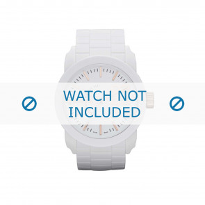 Watch strap Diesel DZ1572 Rubber White 24mm