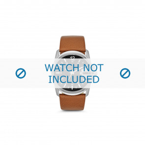 Watch strap Diesel DZ1617 Leather Cognac 27mm