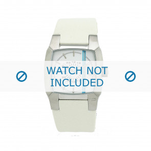 Diesel watch strap DZ5101 Leather White 18mm