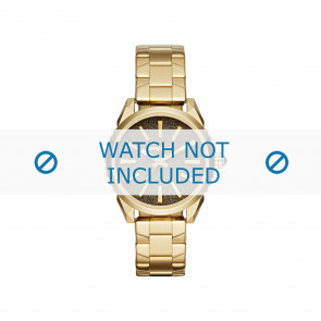 Diesel watch strap DZ5474 Metal Gold Toned 18mm