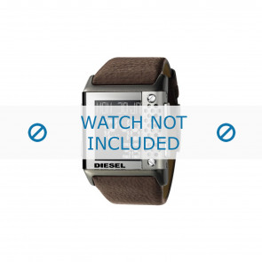 Watch strap Diesel DZ-7123 Leather Brown 32mm