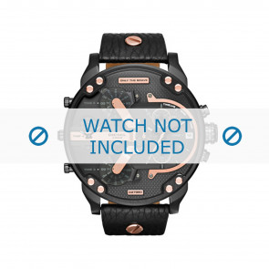 Watch strap Diesel DZ7350 Leather Black 28mm