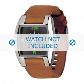 Watch strap Diesel DZ1049 Leather Cognac 18mm