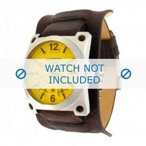 Watch strap Diesel DZ1213 Leather Brown 28mm