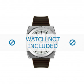 Diesel watch strap DZ1249 Silicone Brown 28mm