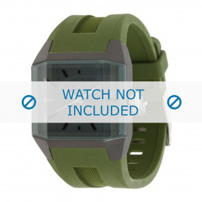 Diesel watch strap DZ1389 Silicone Green 20mm