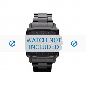 Diesel watch strap DZ1499 Stainless steel Black 28mm