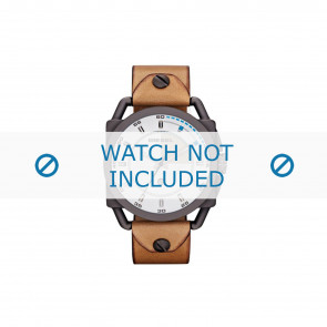 Diesel watch strap DZ1576 Leather Brown 24mm