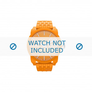 Diesel watch strap DZ1581 Plastic Orange 28mm