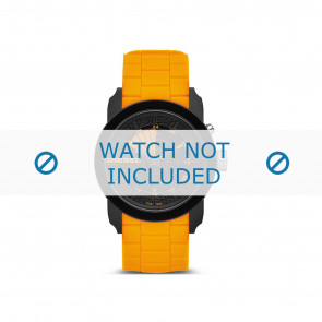 Watch strap Diesel DZ1608 Rubber Orange 24mm