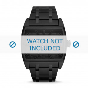 Diesel watch strap DZ1673 Stainless steel Silver 30mm