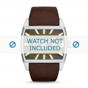 Watch strap Diesel DZ1675 Leather Brown 30mm
