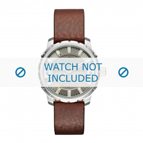 Watch strap Diesel DZ1724 Leather Brown 20mm