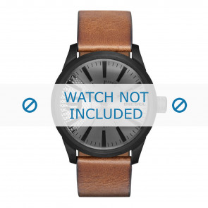 Watch strap Diesel DZ1764 Leather Brown 24mm