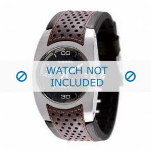 Diesel watch strap DZ4014 Leather Brown + brown stitching