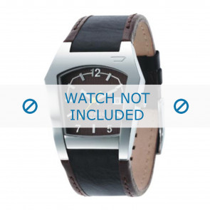 Watch strap Diesel DZ4100 Leather Brown 20mm