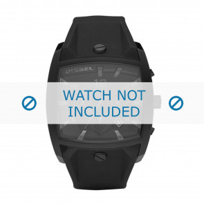 Watch strap Diesel DZ4196 Silicone Black 32mm