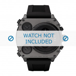 Diesel watch strap DZ4201 Rubber / plastic Black