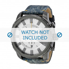 Watch strap Diesel DZ4345 Leather/Textiles Jeans 26mm