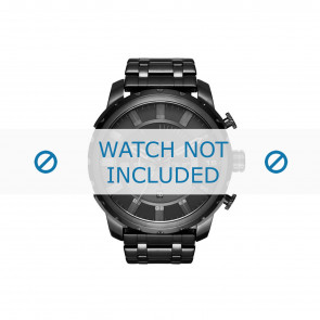 Diesel watch strap DZ4349 Stainless steel Black 26mm