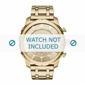 Diesel watch strap DZ4376 Metal Gold 26mm