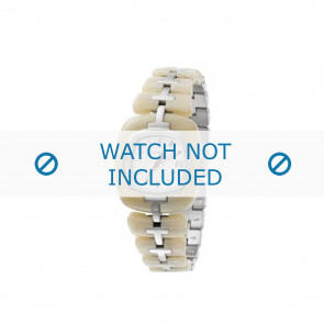 Diesel watch strap DZ5080 Stainless steel Beige 20mm