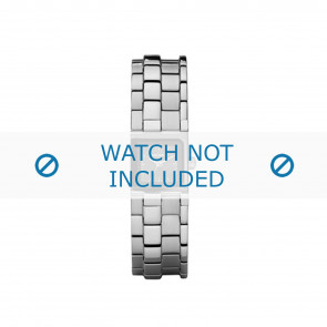 Diesel watch strap DZ5244 Metal Silver 16mm