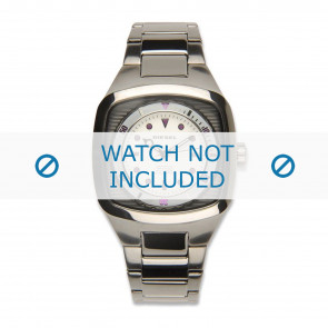 Diesel watch strap DZ5282 Stainless steel Anthracite grey 24mm
