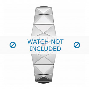 Diesel watch strap DZ5326 Stainless steel Silver 19mm