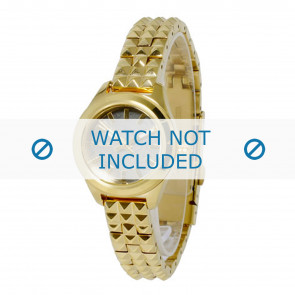Diesel watch strap DZ5411 Stainless steel Gold 10mm