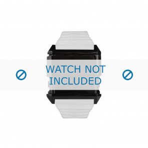 Diesel watch strap DZ7201 Silicone White 30mm