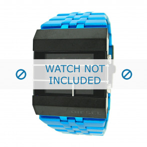 Diesel watch strap DZ7229 Stainless steel Blue 35mm