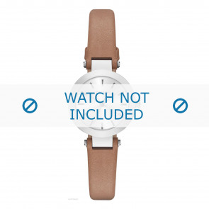 Watch strap DKNY NY2297 Leather Brown 8mm