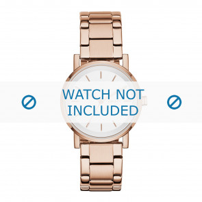 Watch strap DKNY NY2344 Steel Rosé 18mm