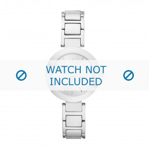 DKNY watch strap NY2398 Metal Silver 18mm