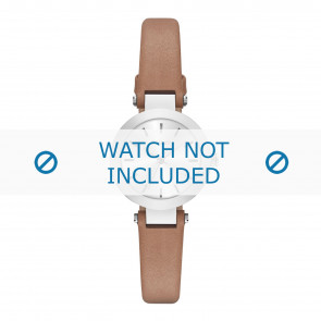 Watch strap DKNY NY2406 Leather Brown 8mm