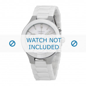 DKNY watch strap NY4912 Ceramics White
