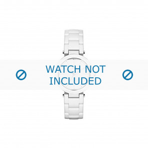 DKNY watch strap NY2291 Ceramics White