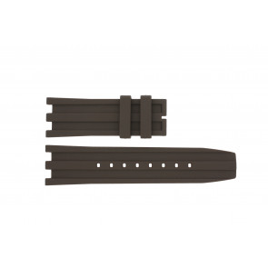Dolce & Gabbana watch strap DW0764 / F360006010 Rubber Brown