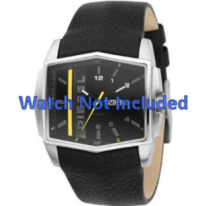 Watch strap Diesel DZ1340 Leather Black 30mm