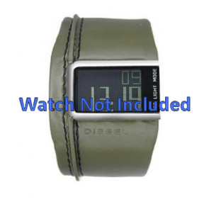 Watch strap Diesel DZ7053 Leather Green 28mm