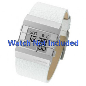 Watch strap Diesel DZ7087 Leather White 36mm