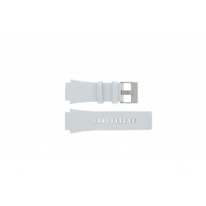 Watch strap Diesel DZ1449 Leather White 25mm