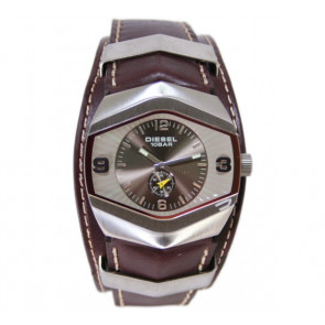 Watch strap Diesel DZ4072 Leather Brown 26mm