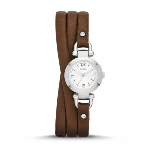 Watch strap Fossil ES3455 Leather Brown 6mm