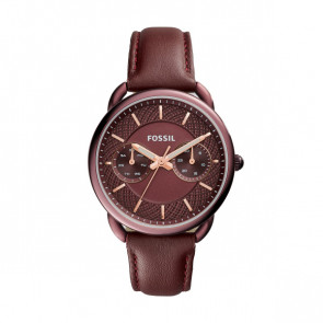 Watch strap Fossil ES4121 Leather Purple 16mm
