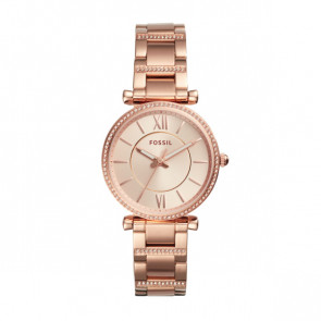 Watch strap Fossil ES4301 Steel Rosé 16mm