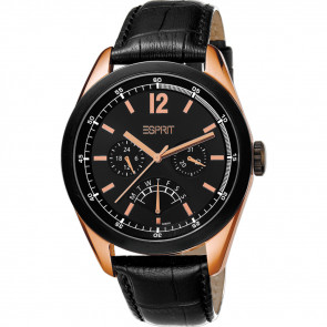 Watch strap Esprit ES102831-004 Leather Black 22mm