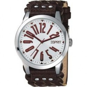 Watch strap Esprit ES101092002 Leather Brown 20mm