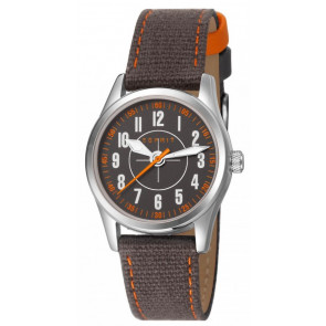 Watch strap Esprit ES103444004 Leather/Textiles Brown 16mm